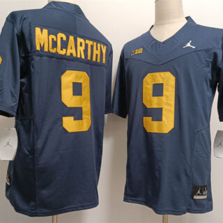 Men's Michigan Wolverines #9 J.J. McCarthy 2023 F.U.S.E. Navy Stitched Jersey