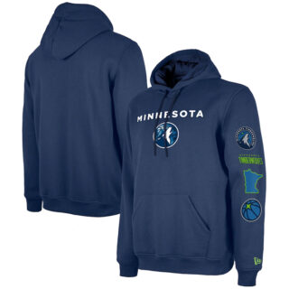 Men's Minnesota Timberwolves Navy 2023 24 City Edition Pullover Hoodie