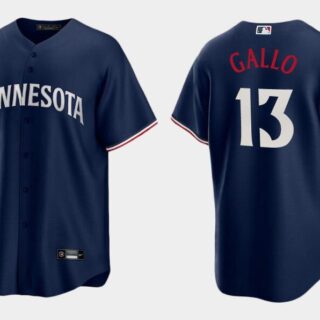 Men's Minnesota Twins #13 Joey Gallo Navy Cool Base Stitched Baseball Jersey