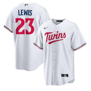 Men's Minnesota Twins #23 Royce Lewis White Cool Base Stitched Baseball Jersey