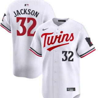 Men's Minnesota Twins #32 Jay Jackson White 2024 Home Limited Cool Base Stitched Baseball Jersey