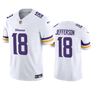 Men's Minnesota Vikings #18 Justin Jefferson White 2023 F.U.S.E. Vapor Untouchable Stitched Jersey