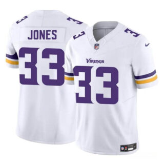 Men's Minnesota Vikings #33 Aaron Jones White F.U.S.E. Vapor Untouchable Limited Stitched Jersey