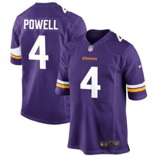 Men's Minnesota Vikings #4 Brandon Powell Purple Vapor Untouchable Stitched Jersey