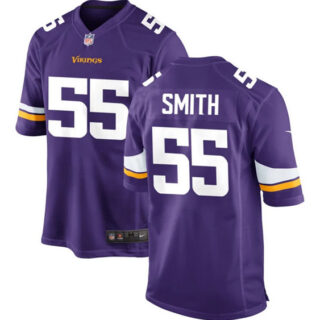 Men's Minnesota Vikings #55 Za'Darius Smith Purple Stitched Jersey