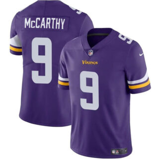 Men's Minnesota Vikings #9 J.J. McCarthy Purple 2024 Draft Vapor Untouchable Limited Stitched Jersey