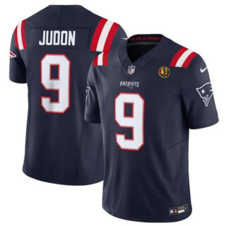 Men's New England Patriots #9 Matthew Judon Navy 2023 F.U.S.E. With John Madden Patch Vapor Limited Stitched Football Jersey