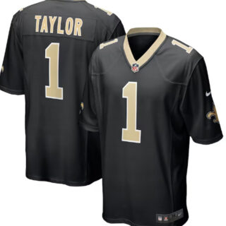 Men's New Orleans Saints #1 Alontae Taylor Limited Black Vapor Untouchable Jersey