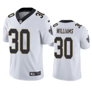 Men's New Orleans Saints #30 Jamaal Williams White Vapor Untouchable Stitched Football Jersey