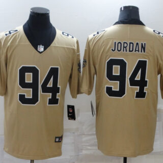Men's New Orleans Saints #94 Cameron Jordan Gold 2019 Inverted Legend Stitched NFL Nike Limited Jersey