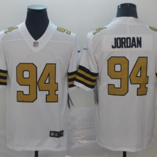Men's New Orleans Saints #94 Cameron Jordan White Vapor Limited Stitched Football Jersey