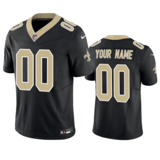 Men's New Orleans Saints Active Player Custom Black 2023 F.U.S.E. Vapor Untouchable Limited Stitched Jersey