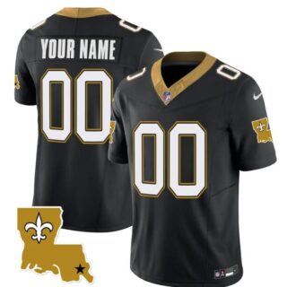 Men's New Orleans Saints Customized Black 2023 F.U.S.E. 1987 Legacy Vapor Stitched Jersey