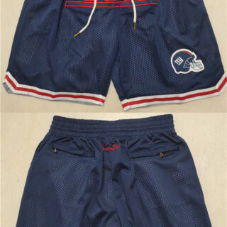 Men's New York Giants Navy Shorts (Run Small)