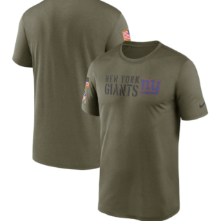 Men's New York Giants Olive 2022 Salute To Service Legend Team T-Shirt