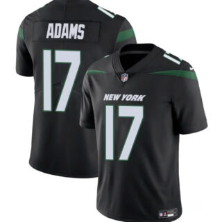 Men's New York Jets #17 Davante Adams Black 2024 Vapor Untouchable Limited Stitched Jersey