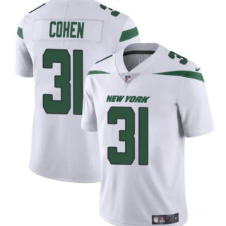 Men's New York Jets #31 Tarik Cohen White Vapor Untouchable Limited Stitched Jersey