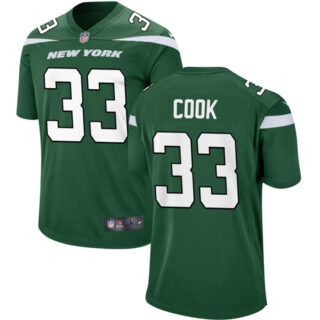 Men's New York Jets #33 Dalvin Cook Green Stitched Game Jersey