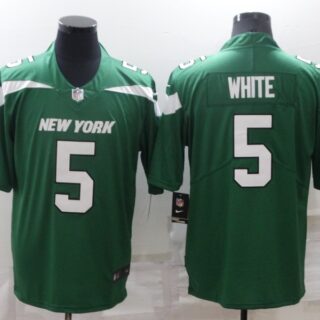 Men's New York Jets #5 Mike White Green Vapor Untouchable Limited Stitched Jersey