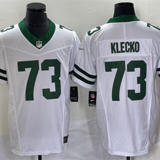 Men's New York Jets #73 Joe Klecko White 2023 F.U.S.E. Vapor Limited Throwback Stitched Football Jersey