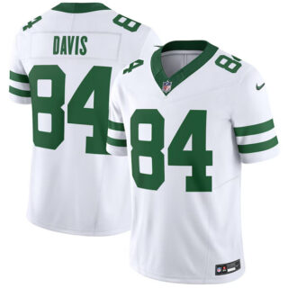Men's New York Jets #84 Corey Davis White 2023 F.U.S.E. Vapor Limited Throwback Stitched Football Jersey