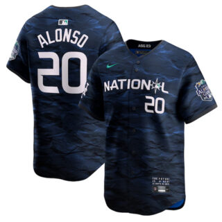 Men's New York Mets #20 Pete Alonso Royal 2023 All-Star Cool Base Stitched Baseball Jersey 1