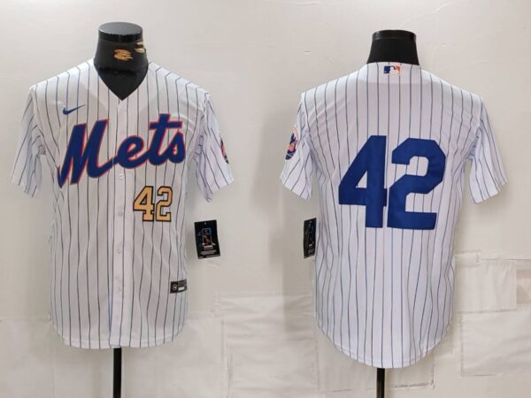 Men's New York Mets #42 Jackie Robinson White Cool Base Stitched Baseball Jerseys