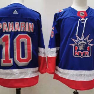 Men's New York Rangers #10 Artemi Panarin Light Blue 2021 Retro Stitched NHL Jersey