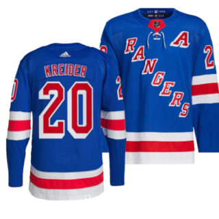 Men's New York Rangers #20 Chris Kreider Blue Stitched Jersey