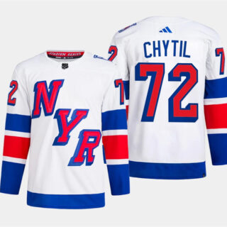 Men's New York Rangers #72 Filip Chytil White 2024 Stadium Series Stitched Jersey