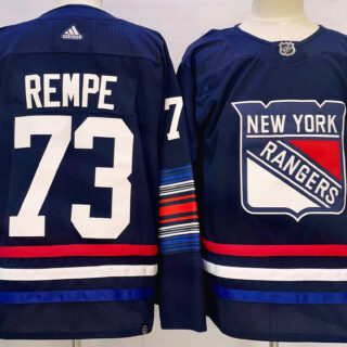 Men's New York Rangers #73 Matt Rempe Navy Alternate Authentic Jersey