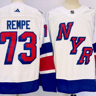 Men's New York Rangers #73 Matt Rempe White 2024 Stadi