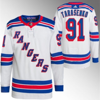 Men's New York Rangers #91 Vladimir Tarasenko White Stitched Jersey