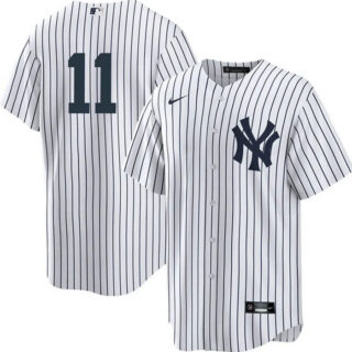 Men's New York Yankees #11 Anthony Volpe White Cool Base Stitched Baseball Jersey
