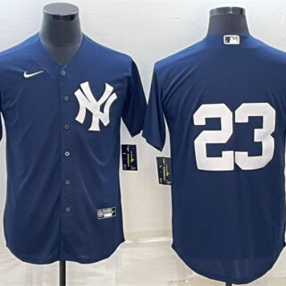 Men's New York Yankees #23 Don Mattingly Navy Cool Base Stitched Baseball Jersey
