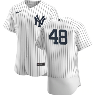 Men's New York Yankees #48 Anthony Rizzo White Flex Base Stitched Baseball Jersey