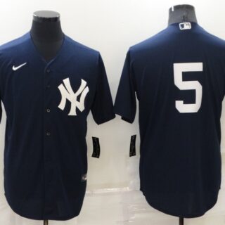 Men's New York Yankees #5 Joe DiMaggio Navy Cool Base Stitched Jersey