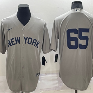 Men's New York Yankees #65 Nestor Cortes Grey Field Of Dreams Cool Base Stitched Baseball Jersey