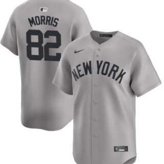 Men's New York Yankees #82 Cody Morris Gray 2024 Away Limited Cool Base Stitched Baseball Jersey