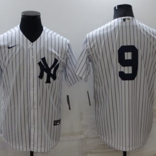 Men's New York Yankees #9 Roger Maris White Cool Base Stitched Baseball Jersey