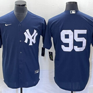 Men's New York Yankees #95 Oswaldo Cabrera Navy Stitched Jersey