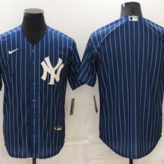 Men's New York Yankees Blank Navy Cool Base Stitched Jersey