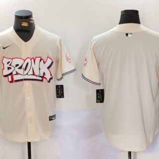 Men's New York Yankees Blank The Bronx Graffiti V2 Vapor Limited Stitched Baseball Jersey