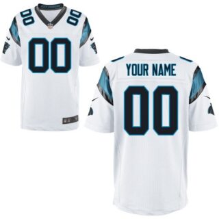 Men's NEW Carolina Panthers Customized Elite White Jerseys