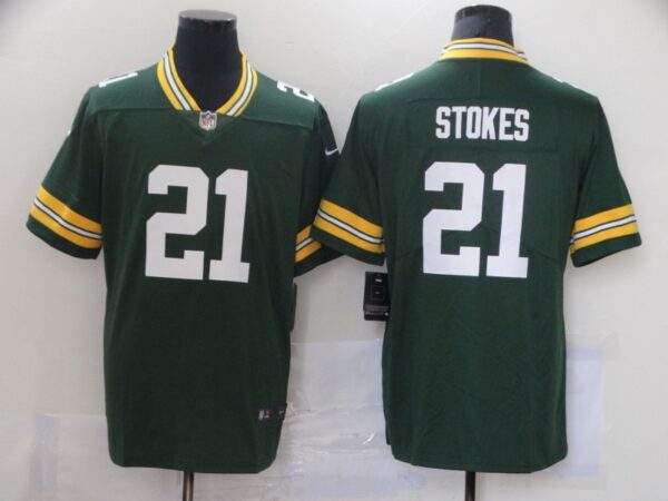 Men's Nike Green Bay Packers #21 Eric Stokes Green 2021 Vapor Untouchable Stitched Jersey