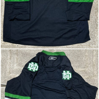 Men's North Dakota Fighting Sioux Custom Black WCHA Stitched Jersey