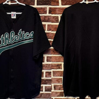 Men's Oakland Athletics Blank Black Stitched Baseball Jersey