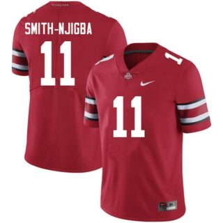 Men's Ohio State Buckeyes #11 Jaxon Smith-Njigba Red Nike College Football Jersey