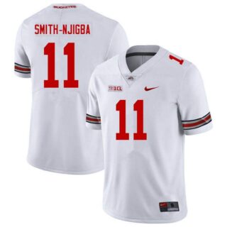 Men's Ohio State Buckeyes #11 Jaxon Smith-Njigba White Nike College Football Jersey