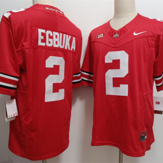 Men's Ohio State Buckeyes #2 Emeka Egbuka Red F.U.S.E. Limited Stitched Jersey 1